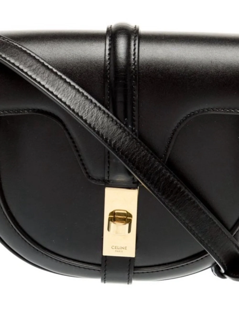 Celine Black Leather 16 Besace bag - Picture 11 of 11